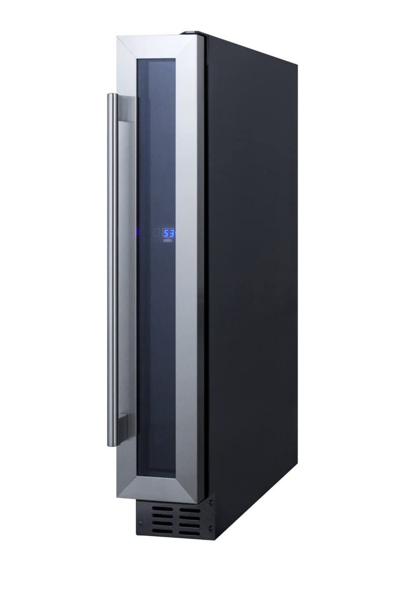 Summit Appliance Glass / Black / 6 inches wide / 5.3 liters Freestanding Wine Cellars