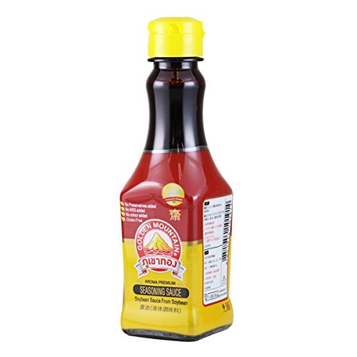 Soy Bean Sauce 3.3 fl oz by Golden Mountain – 13.6 cm (H) x 4.2 cm (W) x 4 cm (L)