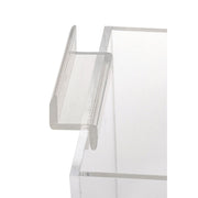 4" Square Acrylic Slatwall Bin by AARCO DISPLAY PRODUCTS – Acrylic, Clear, Model 2604
