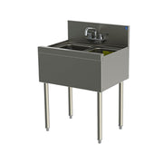 24"W Underbar 2 Compartment Sink by Perlick – Stainless Steel, Model TS22C