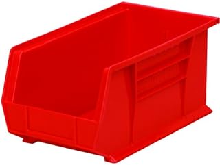 Akro-Mils Red Polypropylene Storage Bin 14 x 6-9/16 x 6-3/4" Inside Dimensions 14-3/4 x 8-1/4 x 7" Outside Dimensions