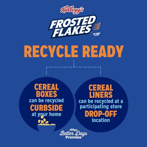 Kellogg's Frosted Flakes Original / 24 Ounce (Pack of 1) / BLUE Cold Cereal