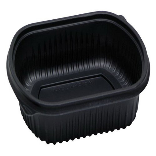 32 oz. Black Base Mealmaster Microwaveable Plastic Container - 250 per case by PACTIV – 32.0 ounces, Polypropylene, Black, Model YCN84632