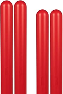 BollardGard 4" x 64" 4-Pack Round Top Bollard Cover - Innoplast (Red No Tape)