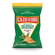 Fire Roasted Hatch Chili Tortilla Chips by Cazo De Oro – 99 Ounce (Pack of 1)