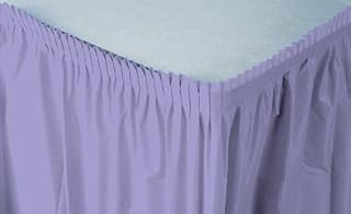 Creative Converting Plastic Table Skirt, 14-Feet, Luscious Lavender