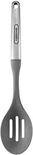 Farberware Slotted Spoon, Pro Series Stainless Steel Soft-Grip Kitchen Utensil for Stirring, Straining, and Serving - Heat-Resistant Nylon, Dishwasher Safe, 13.5 Inches