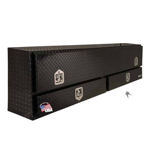 Buyers Products Company Black Diamond Tread / 72 x 21 x 13.5 / Two Drawers Truck Bed Toolboxes