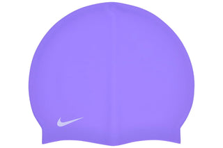 Silicone Solid Training Swim Cap by Nike – One Size, Silicone, Purple, Model Nike Silicone Solid Training Swim Cap, Hydrangeas