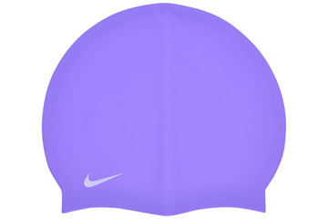 Silicone Solid Training Swim Cap by Nike – One Size, Silicone, Purple, Model Nike Silicone Solid Training Swim Cap, Hydrangeas