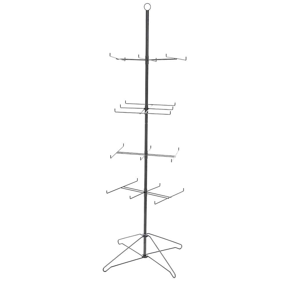 24 Hook Spinner Rack Chrome by MARV O LUS MFG CO INC – Metal, Black, Model 145-4BB2