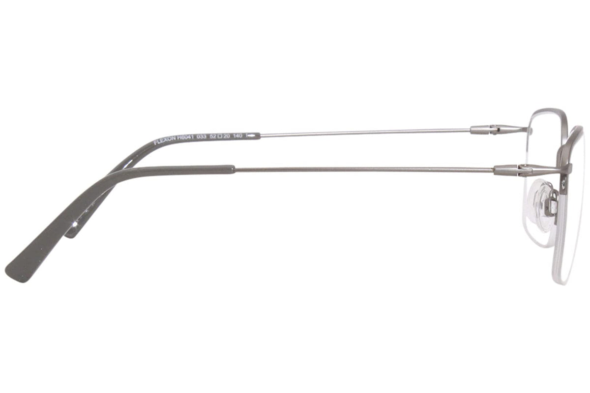 Eyeglasses H 6041 033 Gunmetal by Flexon – Lens-52 Bridge-20 Temple-140, Metal, Gunmetal/Grey, Model H6041