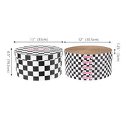 THE LICKER STORE Checker Black/White / 12" / Modern;Mid-Century;Classic;Transitional;Traditional;Cottage;Casual Scratching Pads
