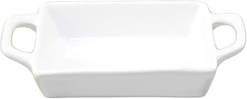 ARG-RBK Signature Mini Rectangle Baker, 3" x 1-7/8", Porcelain White (Pack of 48)