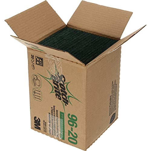 3M Dark Green / 6" x 9" / 20 Scouring Pads & Sticks