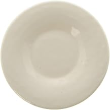 HUBERT Pebbled Melamine Tableware Dessert Plate 6 1/4" Dia Creamy White, case of 6