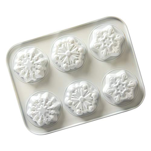 Nordic Ware Snowy Day Formed Mini Cake Pan / 2.5-Cups / White Specialty & Novelty Cake Pans