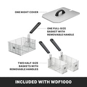 Waring Silver / 10 Pound Capacity - 120V / 10 Pound Deep Fryer Deep Fryers