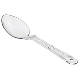 Solid Clear Polycarbonate Serving Spoon - 11"L by HUBERT – Medium, Polycarbonate, Clear, Model 0410006.CLEAR