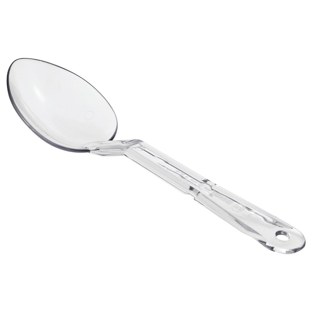 Solid Clear Polycarbonate Serving Spoon - 11"L by HUBERT – Medium, Polycarbonate, Clear, Model 0410006.CLEAR
