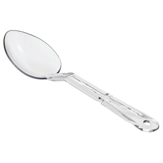Solid Clear Polycarbonate Serving Spoon - 11"L by HUBERT – Medium, Polycarbonate, Clear, Model 0410006.CLEAR