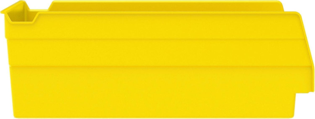 Akro-Mils Yellow / Bin Box / 12-Pack Open Storage Bins