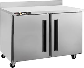 Traulsen CLUC-48R-SD-WTLR Centerline Two Section Compact Undercounter Refrigerator with Work Top