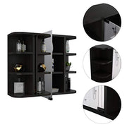 DEPOT E-SHOP Black Wengue / Modern / 1 Medicine Cabinets