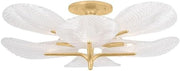 486-43-VGL Kamal - 8 Light Semi-Flush Mount-13.5 Inches Tall and 43 Inches Wide