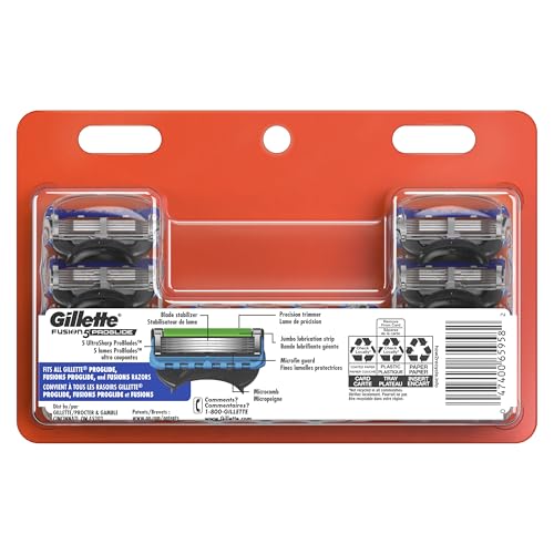 Gillette 12 Count (Pack of 1) / Blue / Fusion5 ProGlide Billboard Pack Cartridges