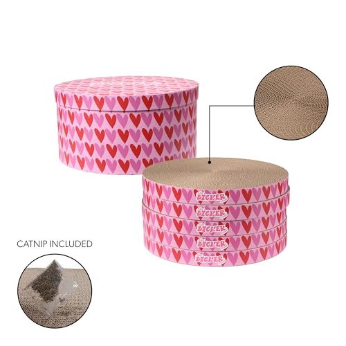 THE LICKER STORE Pink/Red / 12" / Modern;Mid-Century;Classic;Transitional;Traditional;Cottage;Casual Scratching Pads