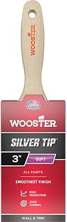 96-Pack of 3” Wooster Brush Company 5222 Silver Tip CT Polyester Flat Varnish Paint Brush