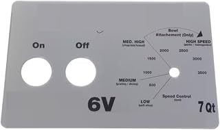 Fits Robot Coupe Blixer 6V 7Qt Front/Switch Plate, On/Off/Speed Control for BLIXER 6V
