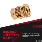 E-Z LOK 2000 / (Pack of 2000) / Gold Nut Inserts