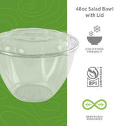 ECO PRODUCTS 48oz / Clear / 150 Bowls