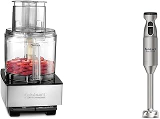 Cuisinart Food Processor 14-Cup Vegetable Chopper for Mincing, Dicing, Shredding, Puree & Hand Blender, Smart Stick 2-Speed Hand Blender- Powerful