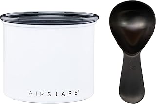 Planetary Design Airscape Stainless Steel Coffee Canister & Scoop Bundle | Dry Goods Storage