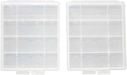 SANYO Genuine eneloop AA, AAA Battery Storage Cases, 2 Pack