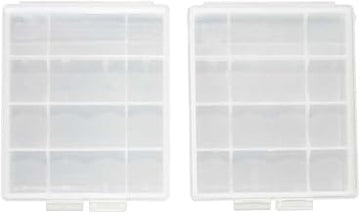 SANYO Genuine eneloop AA, AAA Battery Storage Cases, 2 Pack