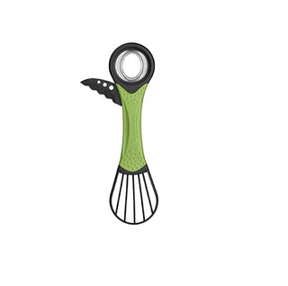 3-in-1 Avocado Tool by Cuisinart – Stainless Steel, Black/Green, Model CTG-00-AVO