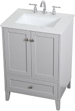 24 Inch Single Bathroom Vanity in Grey, 714622