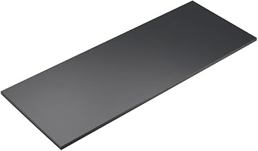 Midnight Bamboo Collection – Notched Shelf – 48W x 12D x 0.5H, Rectangle