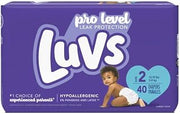 Luvs with Size 2 Ultra Leakguards Diapers, 40 count per pack - 2 per case.2