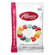 Albanese Mini Butterflies / 7.5 Ounce (Pack of 12) / Orange,Blue Gummy Candy