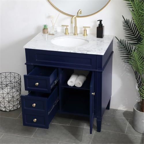 Elegant Decor 32" - Single / Blue,gold / Modern Wheel Care