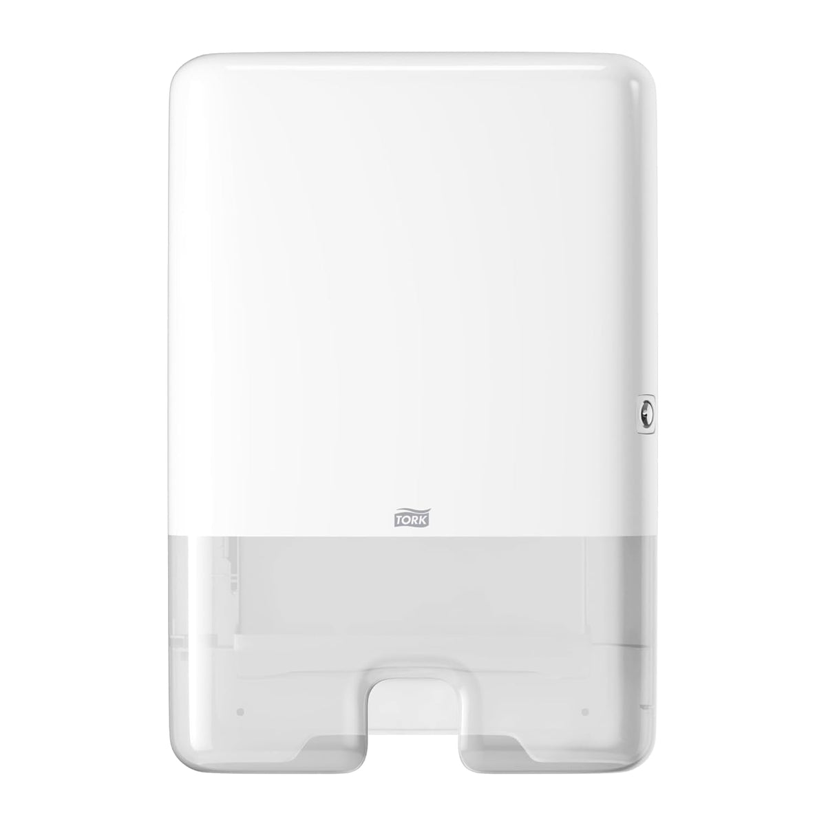 Xpress Multifold Hand Towel Dispenser White H by Tork – 11.9 x 17.5 x 4 inches, Plastic, White, Model 553020