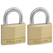 Master Lock 40mm 4-Pin - Keyed Alike x 2 / Brass / Langlebig, solide Keyed Padlocks