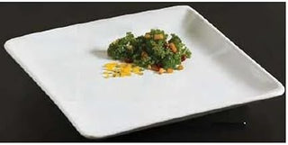 14" Square Plater, Ceramic/White