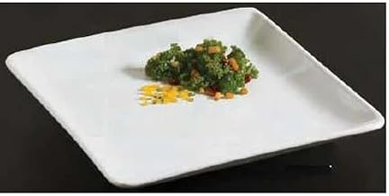 14" Square Plater, Ceramic/White
