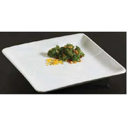14" Square Plater by American Metalcraft – Large, Ceramic, White